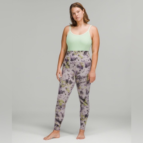 NWT  lululemon athletica Tie-Dye Leggings - Black, Green, Cream NWT - Picture 4 of 9
